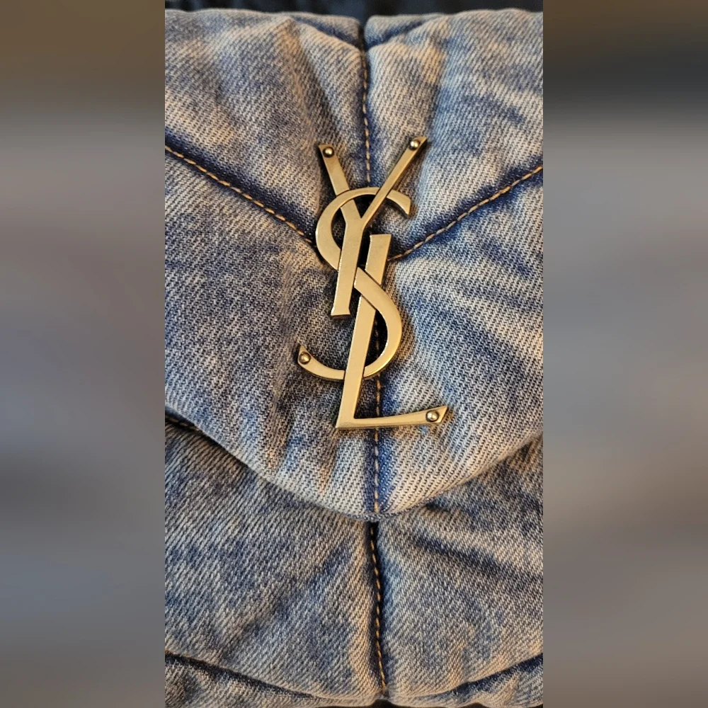 Saint Laurent Denim Puffer **READ DETAILS** - Picture 6 of 16